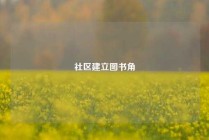 社区建立图书角
