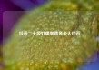 抖音二十级灯牌需要多少人民币